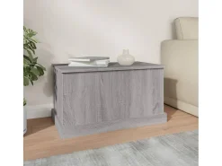 Acessórios De Arrumação| Caixa de arrumação 70x40x38 cm derivados madeira cinza sonoma PT148984 Cinzento