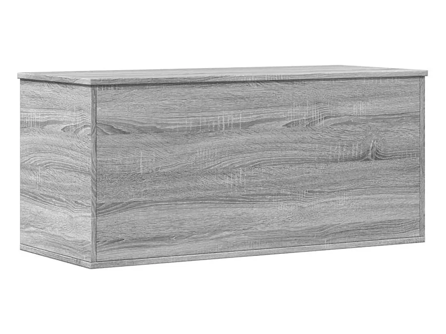 Acessórios De Arrumação|vidaxl Caixa de arrumação 100x42x46 cm derivados madeira cinza sonoma Cinzento
