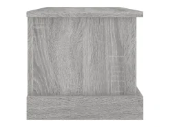 Acessórios De Arrumação*vidaxl Caixa de arrumação 50x30x28 cm derivados madeira cinza sonoma Cinzento