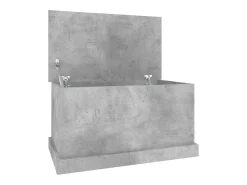 Caixa de arrumação 70x40x38 cm derivados madeira cinza cimento PT215677^ Acessórios De Arrumação