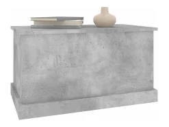 Caixa de arrumação 70x40x38 cm derivados madeira cinza cimento PT215677^ Acessórios De Arrumação