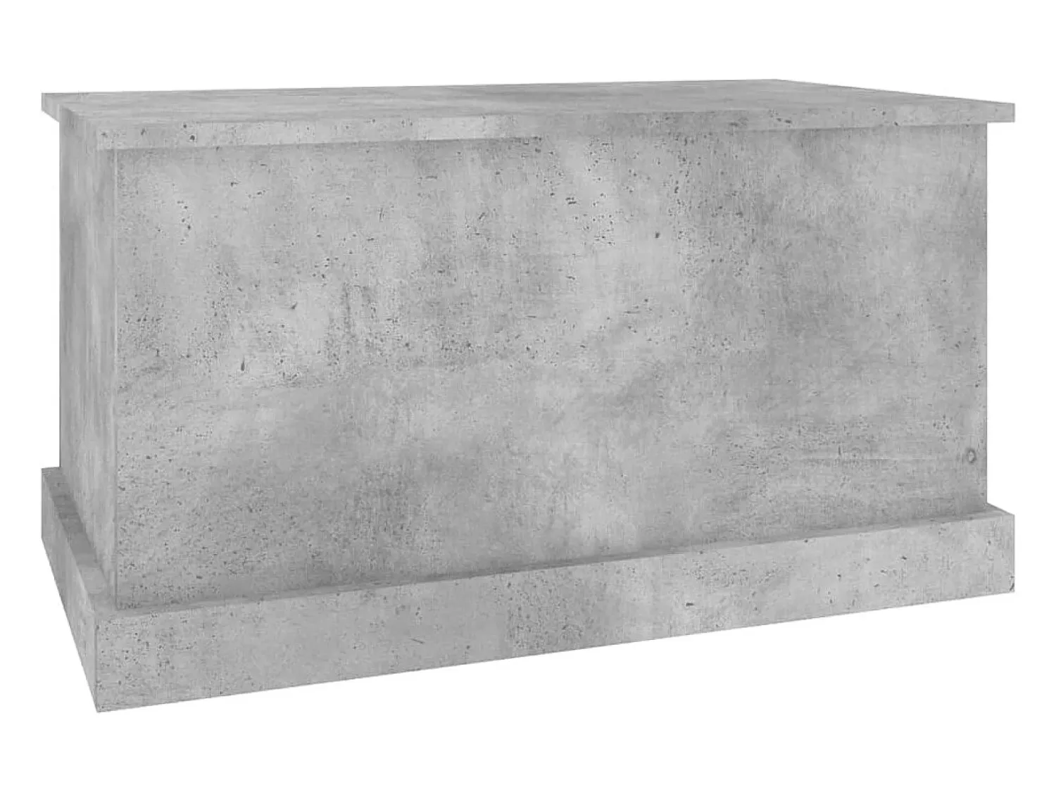 Caixa de arrumação 70x40x38 cm derivados madeira cinza cimento PT215677^ Acessórios De Arrumação