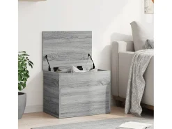 Acessórios De Arrumação| Caixa de arrumação 60x42x46 cm derivados madeira cinza sonoma PT151700 Cinzento