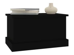 Acessórios De Arrumação| Caixa de arrumação 50x30x28 cm derivados de madeira PT973177 Preto