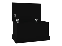 Acessórios De Arrumação| Caixa de arrumação 50x30x28 cm derivados de madeira PT973177 Preto