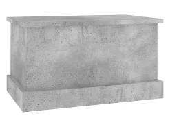 Acessórios De Arrumação|vidaxl Caixa de arrumação 50x30x28 cm derivados madeira cinza cimento Cinzento