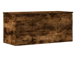 Clearance Caixa de arrumação 100x42x46 cm deriv. madeira carvalho fumado PT251608 Castanho