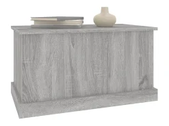 Outlet vidaxl Caixa de arrumação 70x40x38 cm derivados madeira cinza sonoma Cinzento