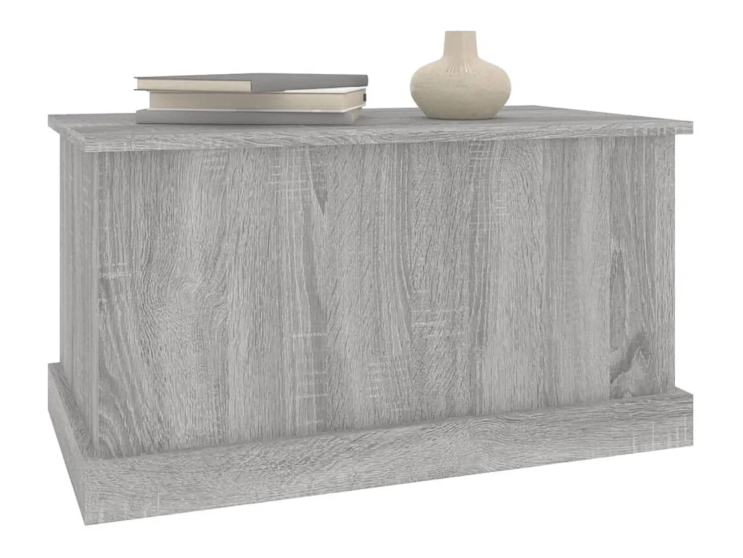 Outlet vidaxl Caixa de arrumação 70x40x38 cm derivados madeira cinza sonoma Cinzento
