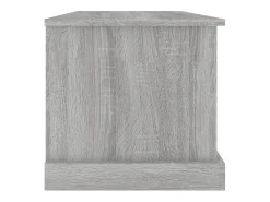 Outlet vidaxl Caixa de arrumação 70x40x38 cm derivados madeira cinza sonoma Cinzento
