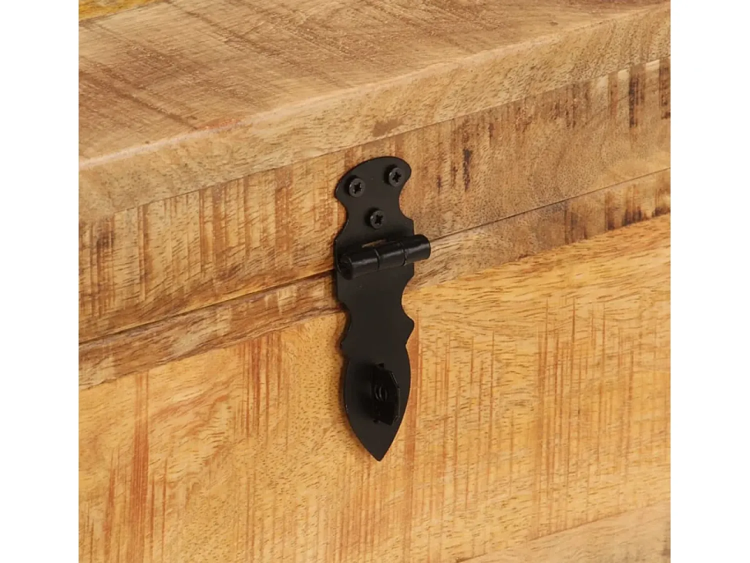 Acessórios De Arrumação|vidaxl Caixa de arrumação 39x28x31 cm madeira de mangueira maciça Natural claro