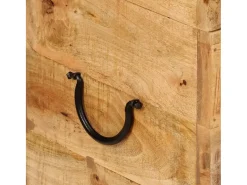 Acessórios De Arrumação|vidaxl Caixa de arrumação 39x28x31 cm madeira de mangueira maciça Natural claro