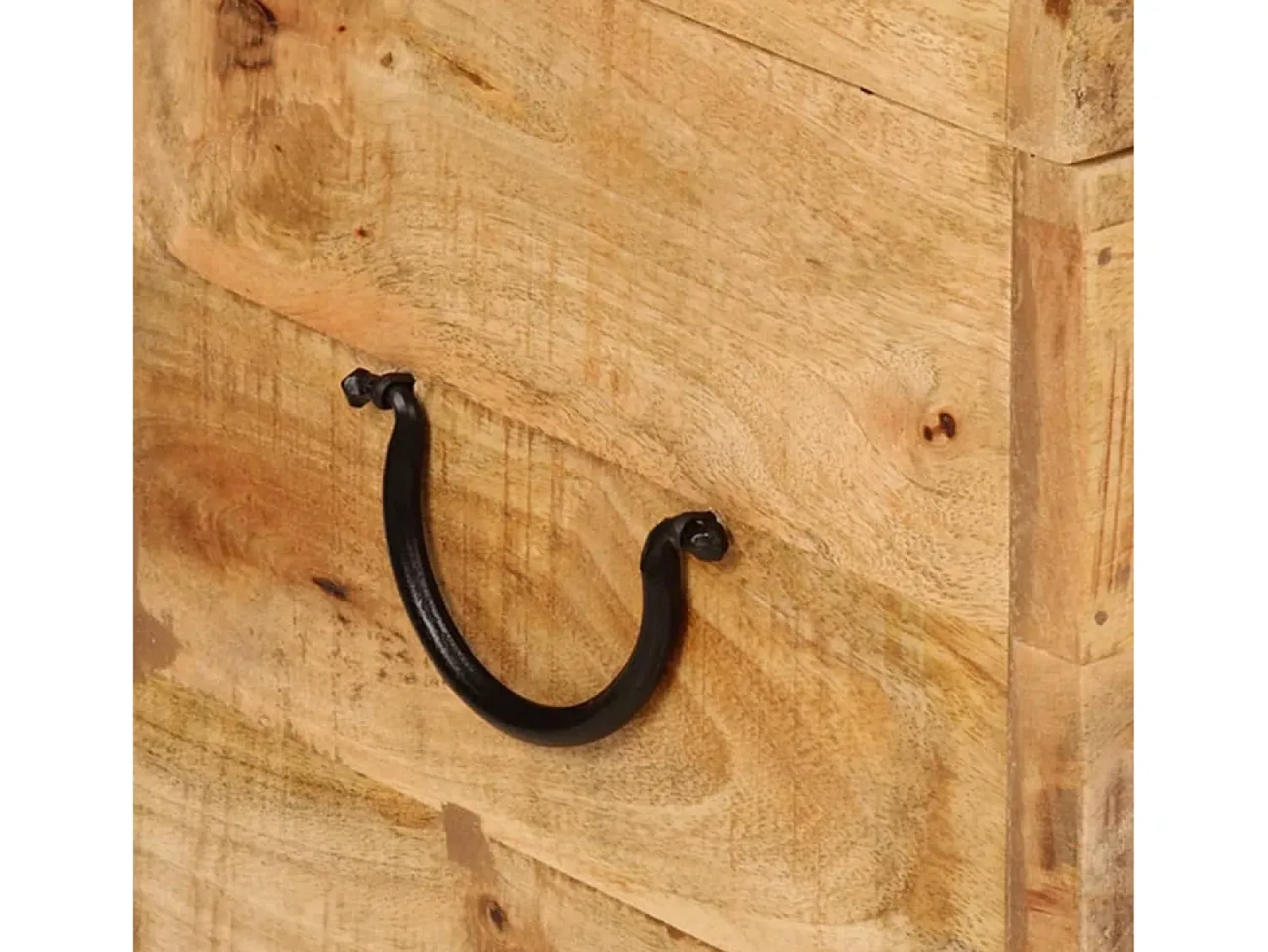 Acessórios De Arrumação|vidaxl Caixa de arrumação 39x28x31 cm madeira de mangueira maciça Natural claro