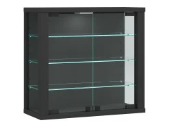 Outlet VCM Caixa de exposição de vidro pendurada | Vitrine de vidro com vidro de segurança ESG | Dimensões: A. 40 x L. 43 x P. 18 cm | Vitrosa S (antracite) Multicor
