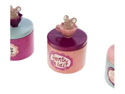 Acessórios De Arrumação| Caixa dentes de leite pack 3 tamanho 7x5x5 cm Rosa