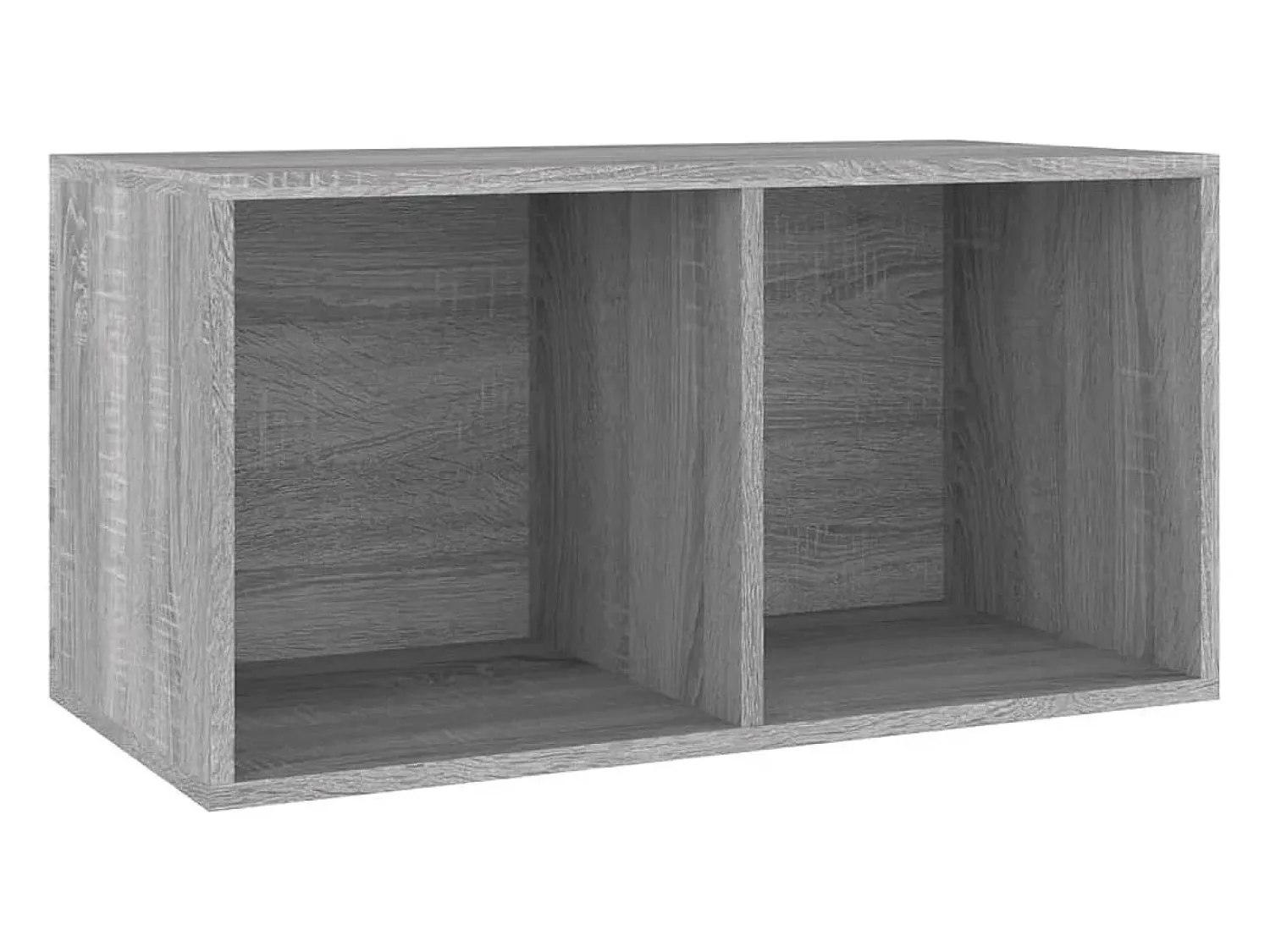 Móvel De Arrumação|vidaxl Caixa discos vinil 71x34x36cm derivados madeira sonoma Cinzento