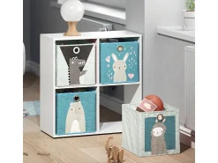 Vicco Caixa dobrável -cinza 30x30x30^ Acessórios De Arrumação