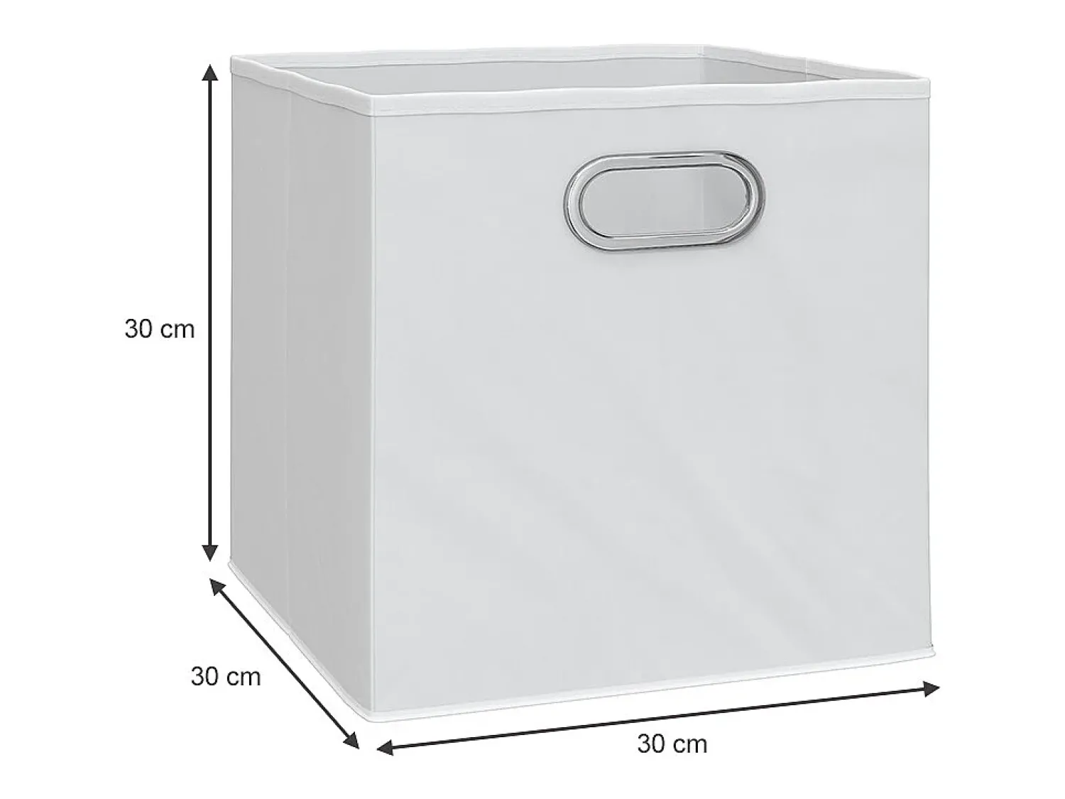 Vicco Caixa dobrável 30x30x30 Branco