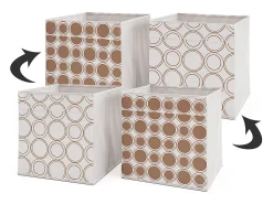 Vicco Caixa dobrável branco/ 30x30x30^ Acessórios De Arrumação