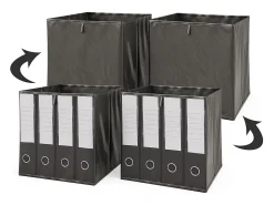 Acessórios De Arrumação*Vicco Caixa dobrável 30x30x30 Preto