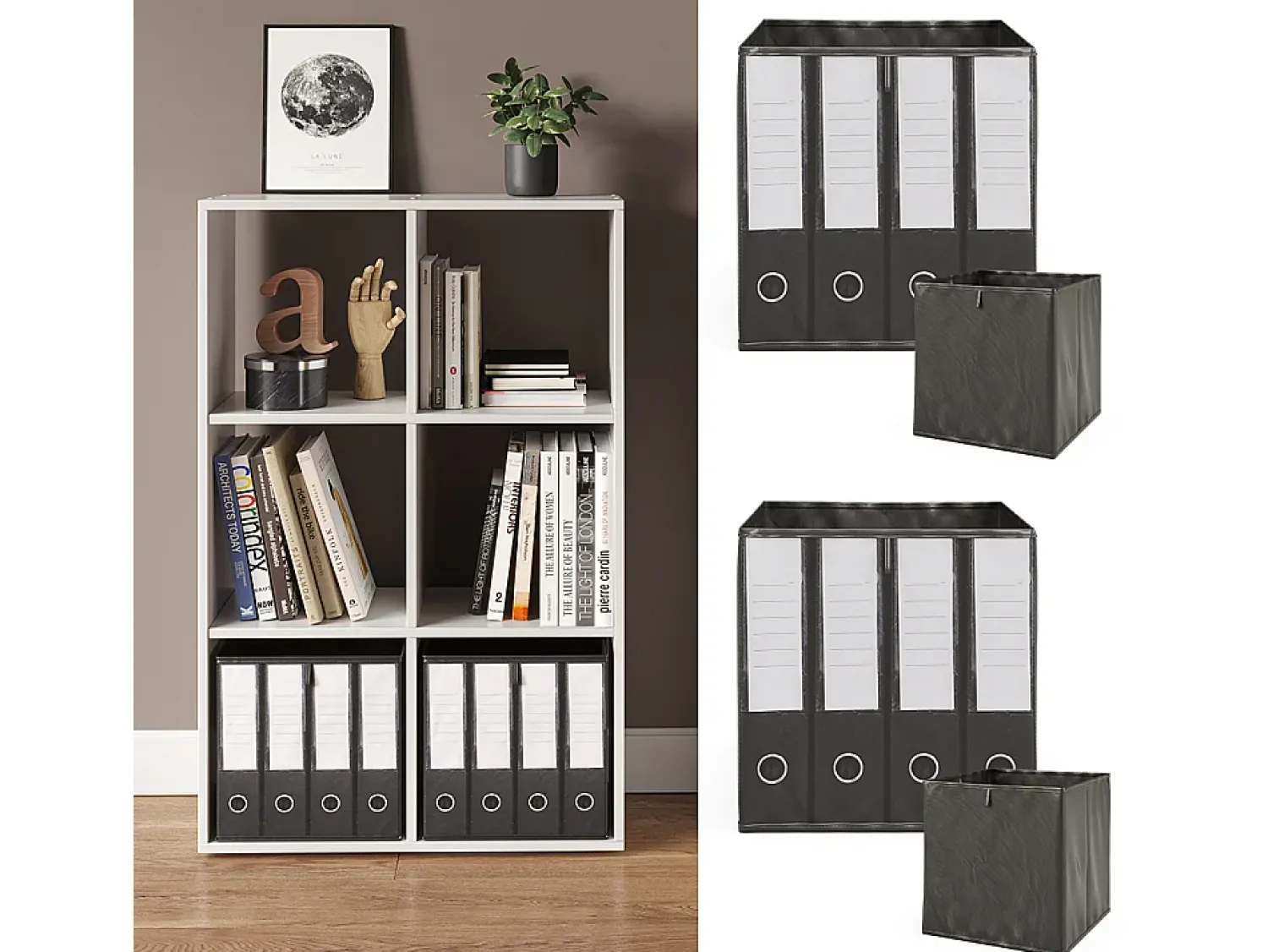 Acessórios De Arrumação*Vicco Caixa dobrável 30x30x30 Preto