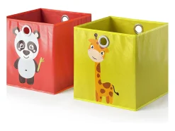 Acessórios De Arrumação*Vicco Caixa dobrável /amarelo 30x30x30 Vermelho