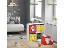 Acessórios De Arrumação*Vicco Caixa dobrável /amarelo 30x30x30 Vermelho