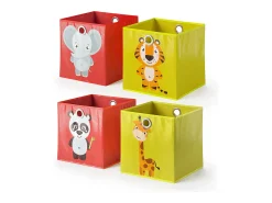 Acessórios De Arrumação*Vicco Caixa dobrável /amarelo 30x30x30 Vermelho