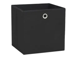 Acessórios De Arrumação|vidaxl Caixas de Arrumação em TNT - 10 Peças Pretas 32x32x32 cm Preto