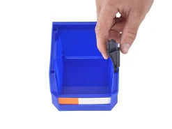 Best Caixas de Arrumação, SucceBuy, Pacote de 24 Caixas de Arrumação Suspensas Empilháveis, Organizador de Plástico, /Vermelho Azul