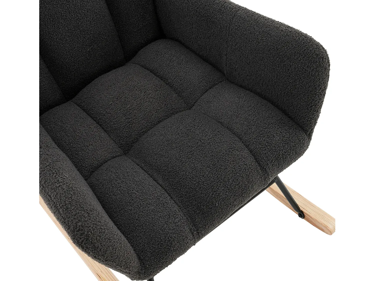 Poltrona|KOMHTOM Cama acolchoada para adulto 180 x 1426 cm, sem cabeceira, com faixa LED (monocromática), base com suspensão hidráulica, bege. Cinzento