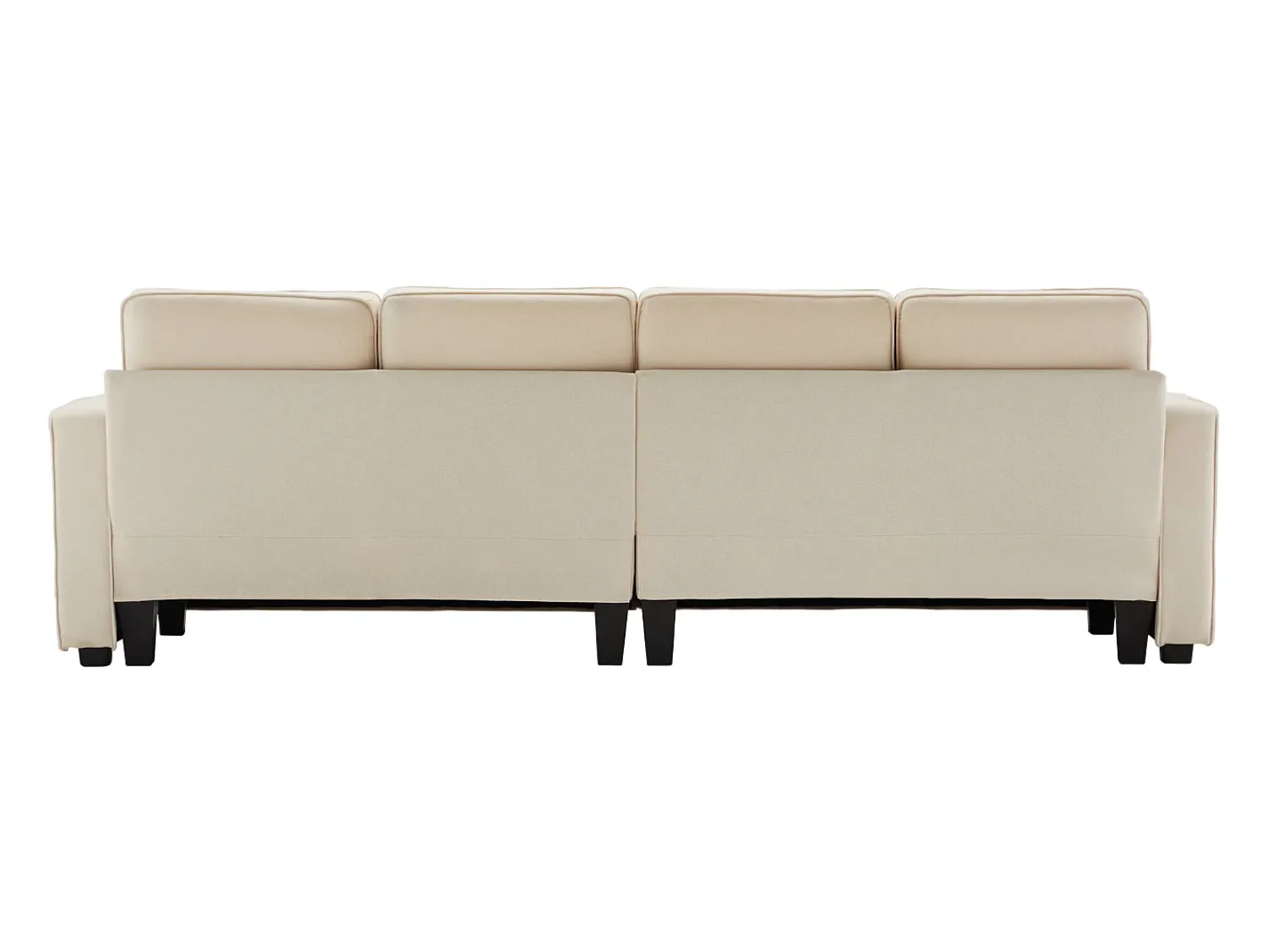 Sofá*KOMHTOM Cama acolchoada para adulto 180 x 1362 cm, sem cabeceira, com faixa LED (monocromática), base com suspensão hidráulica, . Bege