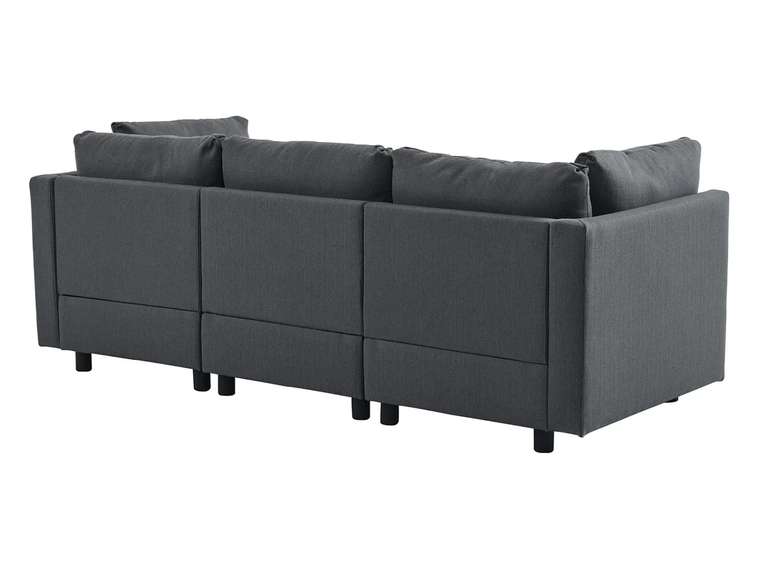 Sofá|KOMHTOM Cama acolchoada para adulto 180 x 1355 cm, sem cabeceira, com faixa LED (monocromática), base com suspensão hidráulica, bege. Cinzento