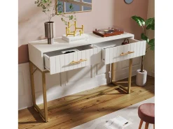 Consola*KOMHTOM Cama acolchoada para adulto 180 x 347 cm, sem cabeceira, com faixa LED (monocromática), base com suspensão hidráulica, bege. Branco