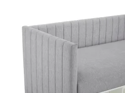 Sofá|Vente-unique Cama com arrumação banco 80x200 cm tecido cinza - LAOZIA Cinzento