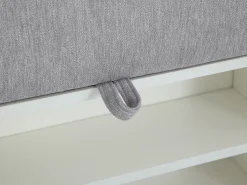 Sofá|Vente-unique Cama com arrumação banco 80x200 cm tecido cinza - LAOZIA Cinzento