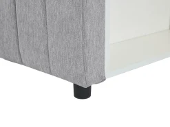 Sofá|Vente-unique Cama com arrumação banco 80x200 cm tecido cinza - LAOZIA Cinzento