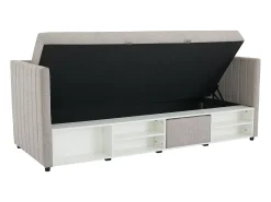 Vente-unique Cama com arrumação banco 80x200 cm tecido - LAOZIA^ Sofá