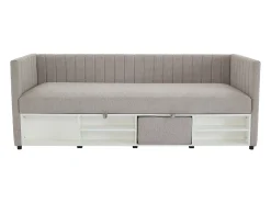 Vente-unique Cama com arrumação banco 80x200 cm tecido - LAOZIA^ Sofá