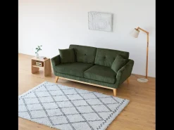 Sale Concept-Usine Cama de jardim de 2 lugares em alumínio cinza escuro Hoga Verde