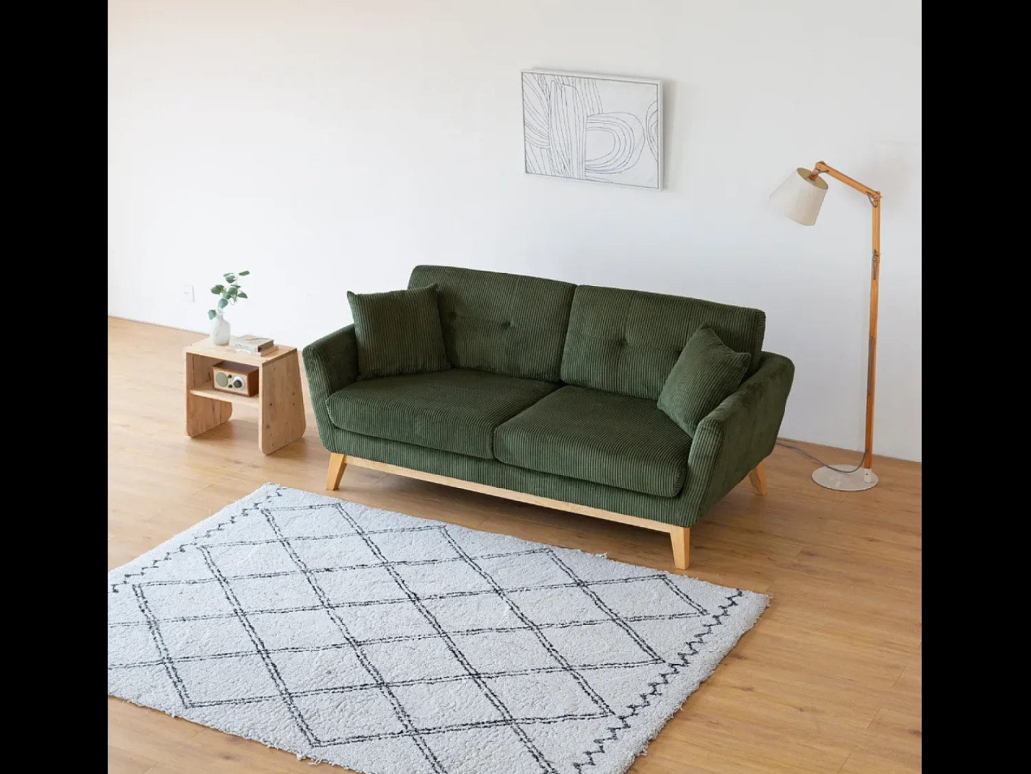 Sale Concept-Usine Cama de jardim de 2 lugares em alumínio cinza escuro Hoga Verde