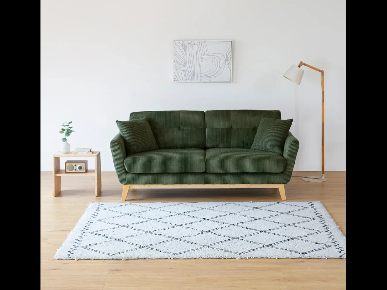 Sale Concept-Usine Cama de jardim de 2 lugares em alumínio cinza escuro Hoga Verde