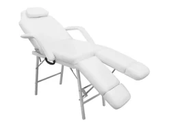 Outlet Cama facial com apoio de pernas ajustavel branca PT455893 Branco
