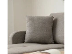 ModernLuxe Canapé d'angle avec méridienne - 3 places - tissu en coton et lin - Gris anthracite^ Sofá