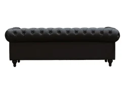 Sofá|Habitat et jardin Canapé fixo Chesterfield "Aliza" - 204 x 80 x 58 cm - 3 lugares - Marron Castanho
