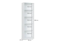 Prateleira*Loungitude Candy prateleira 180x52x25cm Branco