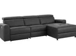 Loft24 Capena | Sofá Chaise Lounge 3 Lugares Elétrico Direito Cinzento