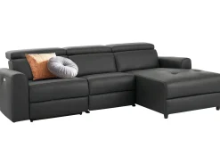 Loft24 Capena | Sofá Chaise Lounge 3 Lugares Elétrico Direito Cinzento