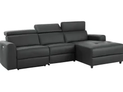Loft24 Capena | Sofá Chaise Lounge 3 Lugares Elétrico Direito Cinzento