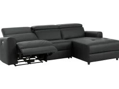 Loft24 Capena | Sofá Chaise Lounge 3 Lugares Elétrico Direito Cinzento